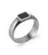 Bague homme alliance design quantum 925 