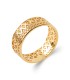 Bague alliance femme anneau plaqué or arabesques