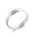 Alliance bague argent massif simple bombée 
