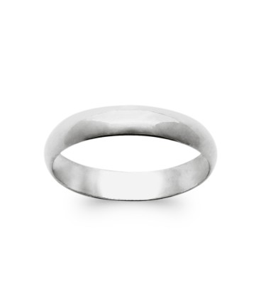 Bague Argent Massif 925 - Anneau Simple Jonc Créateur - Taille 57