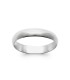Alliance bague argent massif simple bombée 