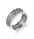 Bague argent massif anneau de style alliance Quantum 925 