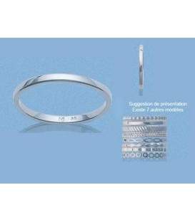 Bague simple modulable argent 