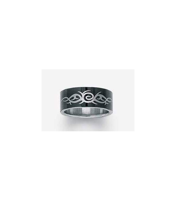 Alliance plate acier rhuténium noir 