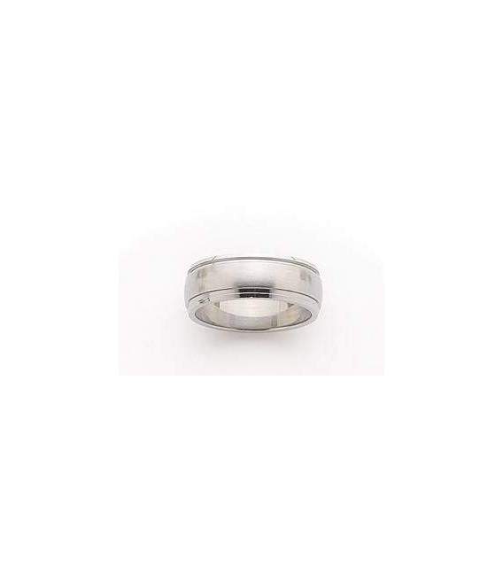Bague acier légèrement bombée 