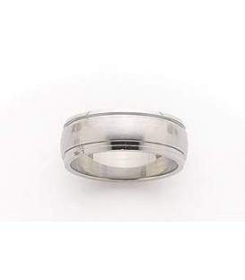 Bague acier légèrement bombée 