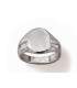 Chevalière homme argent massif 