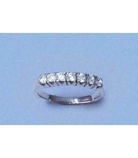 Alliance argent rehaussée de zirconium 